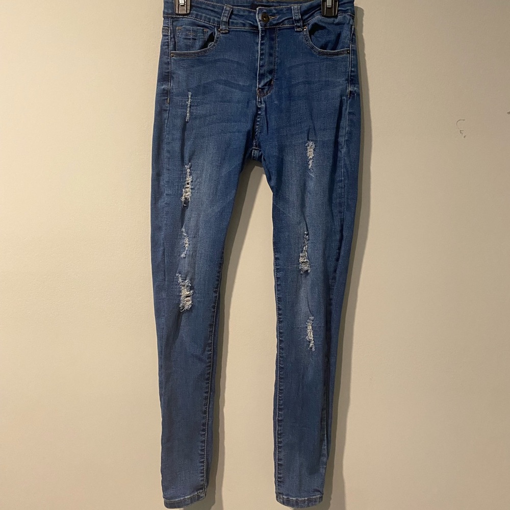 High-rise Push-up Skinny Jeans